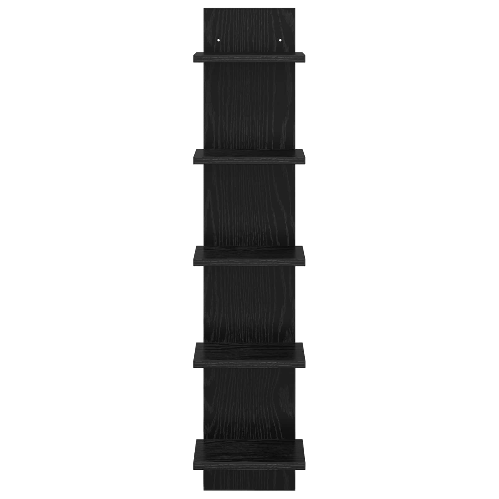 vidaXL Półka ścienna 2 pcs Czarny dąb 22 x 15 x 100 cm