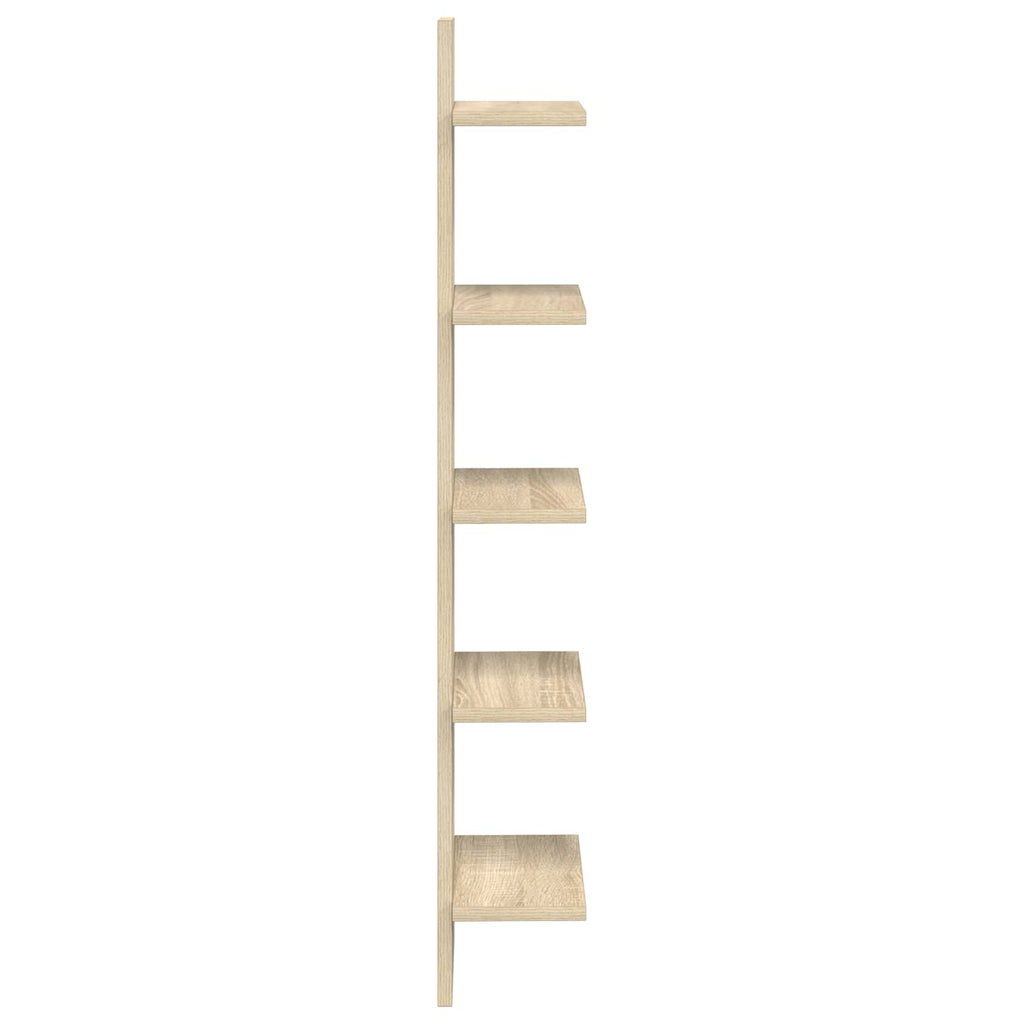 vidaXL Półka ścienna 2 pcs dąb Sonoma 22 x 15 x 100 cm