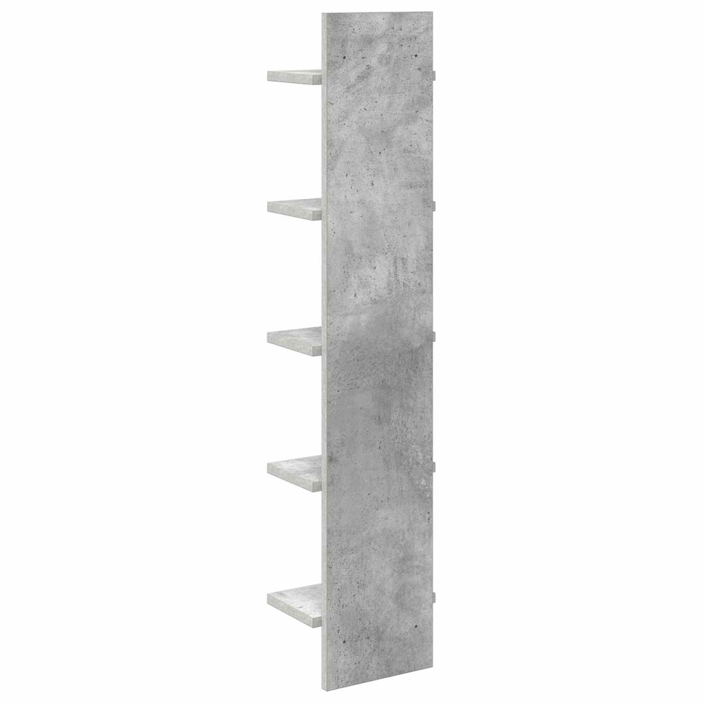 vidaXL Półka ścienna 2 pcs Betonowy szary 22 x 15 x 100 cm