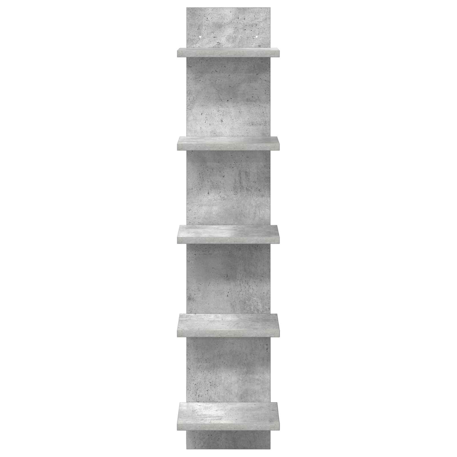 vidaXL Półka ścienna 2 pcs Betonowy szary 22 x 15 x 100 cm