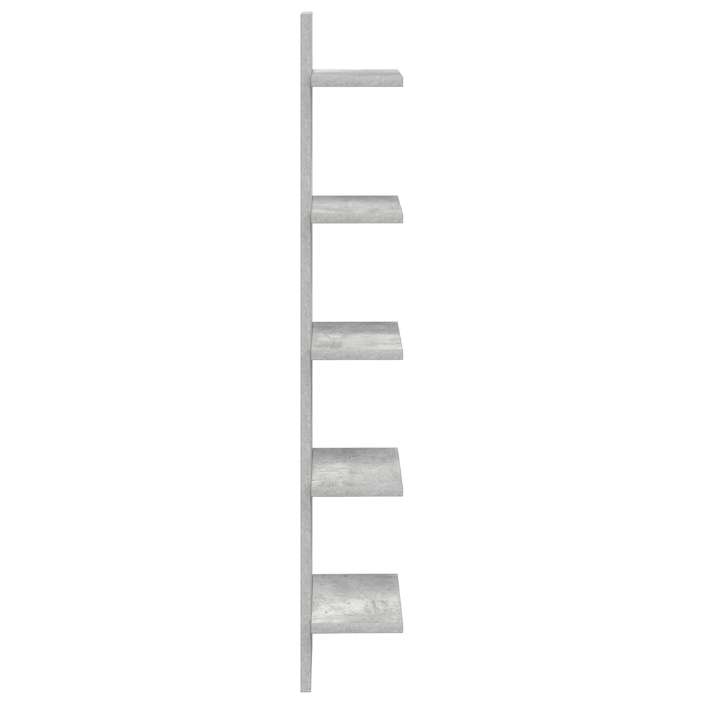 vidaXL Półka ścienna 2 pcs Betonowy szary 22 x 15 x 100 cm