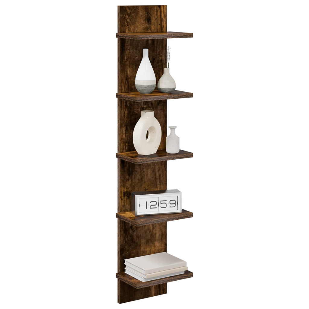 vidaXL Półka ścienna Dąb wędzony 22 x 15 x 100 cm Drewno inżynieryjne