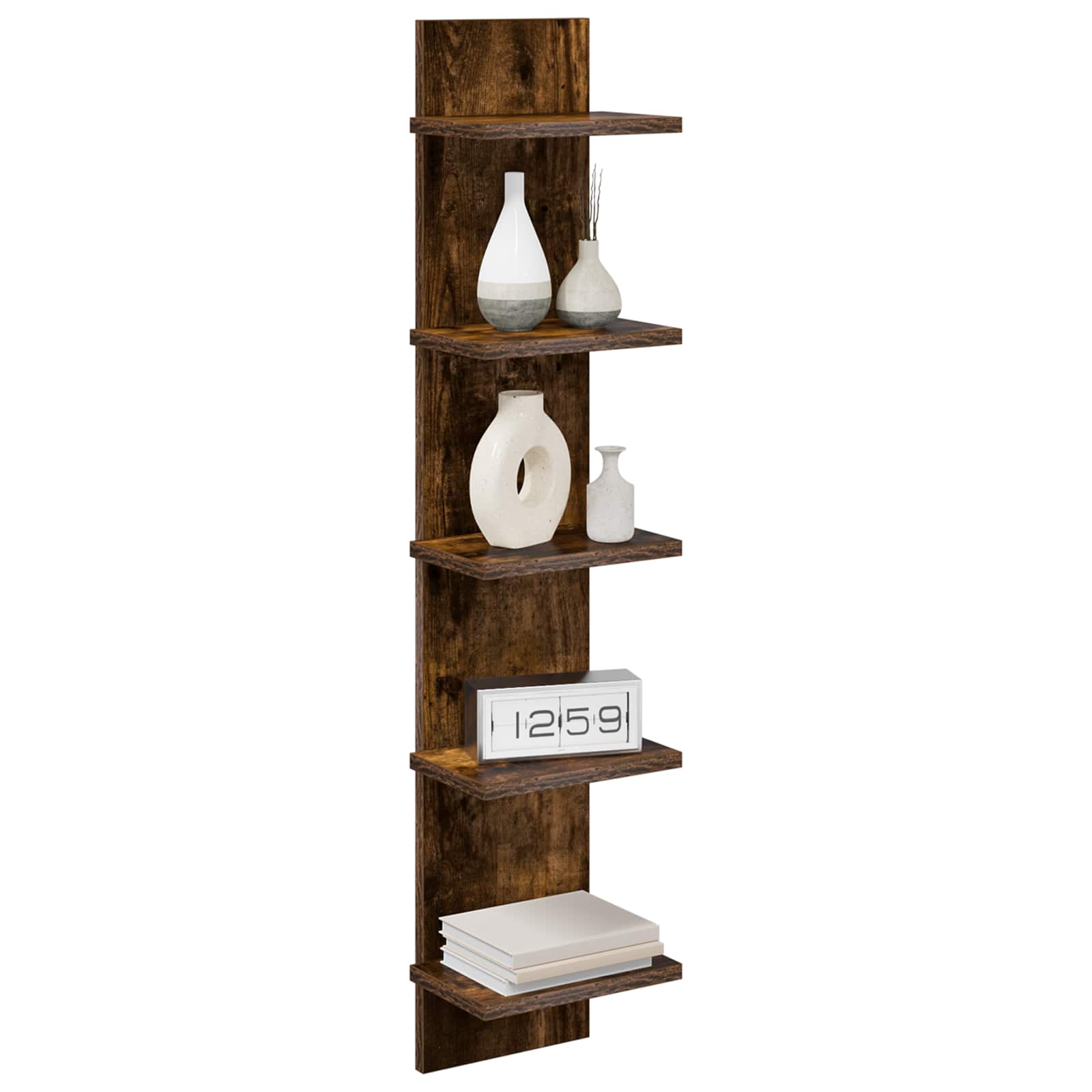 vidaXL Półka ścienna Dąb wędzony 22 x 15 x 100 cm Drewno inżynieryjne