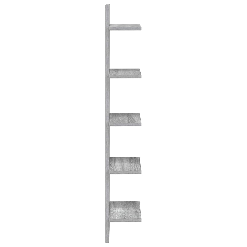 vidaXL Półka ścienna 2 pcs Szary Sonoma 22 x 15 x 100 cm