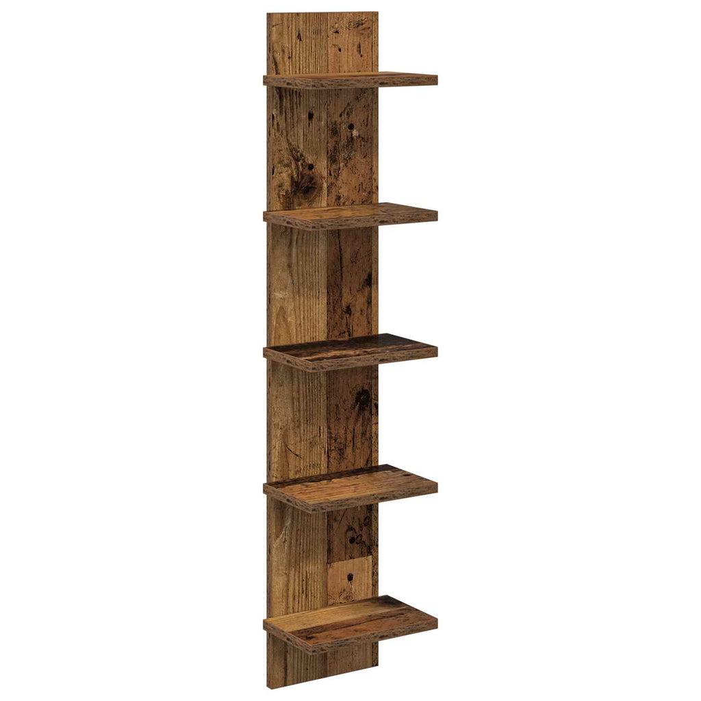 vidaXL Półka ścienna Stare drewno 22 x 15 x 100 cm Drewno inżynieryjne