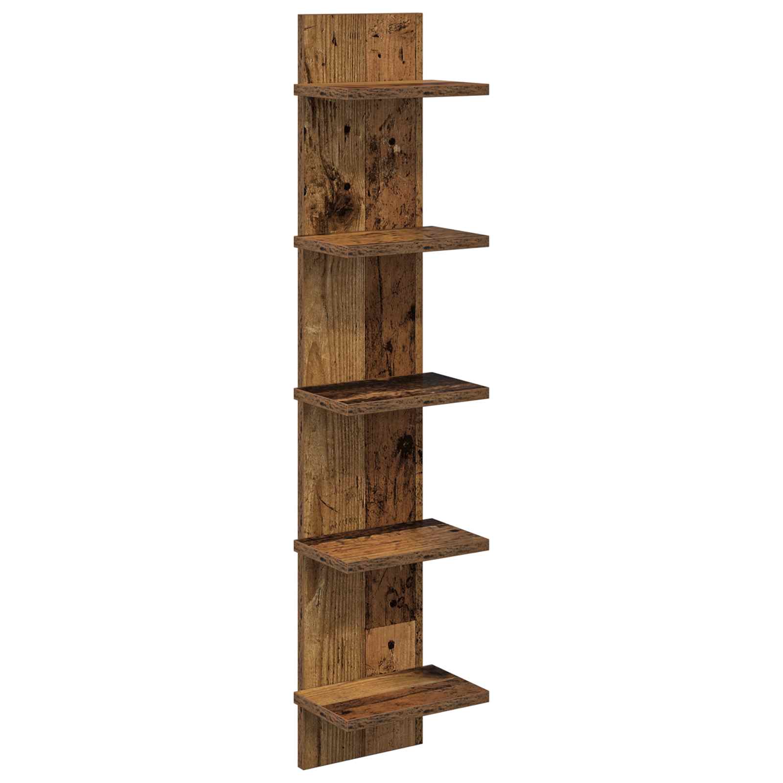 vidaXL Półka ścienna Stare drewno 22 x 15 x 100 cm Drewno inżynieryjne