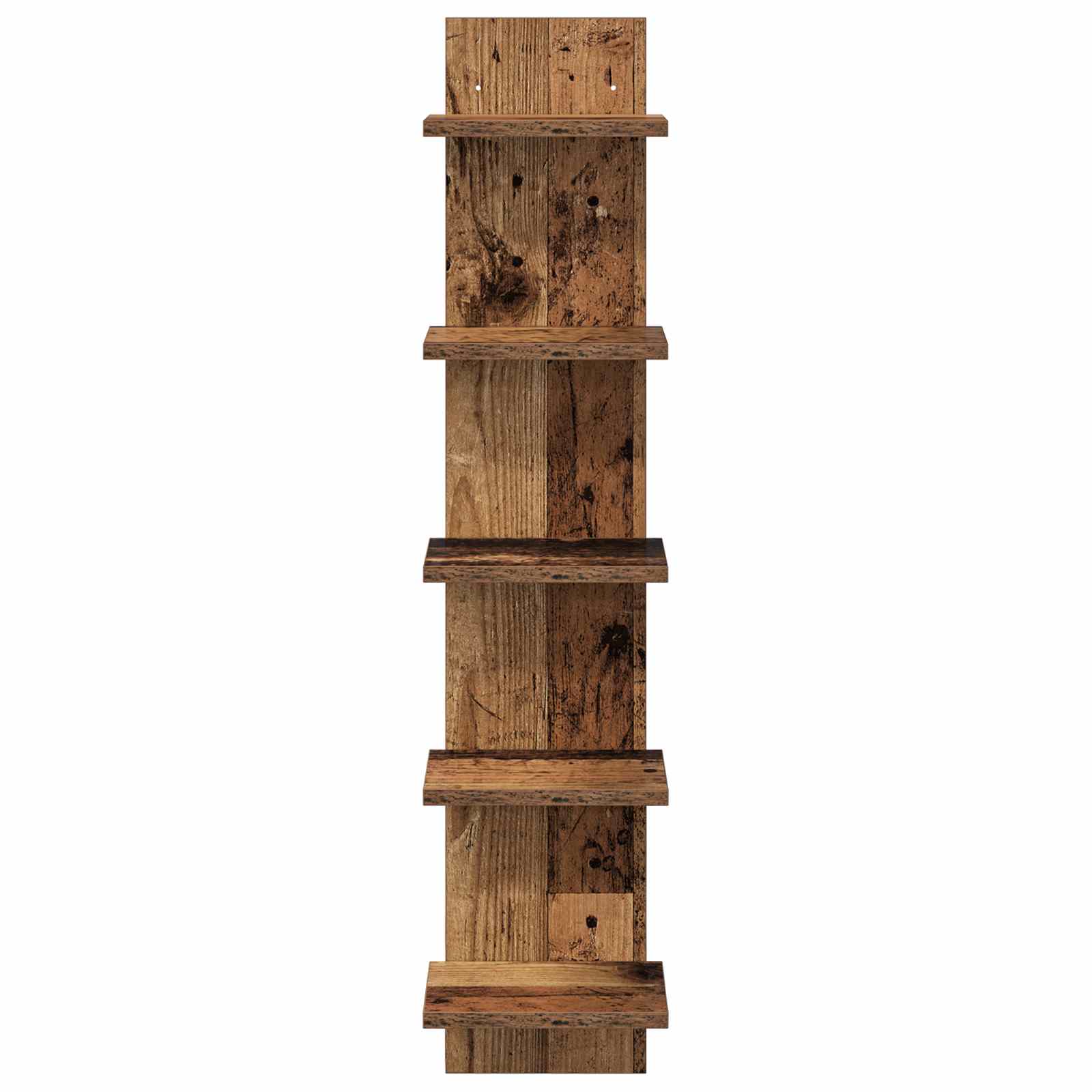 vidaXL Półka ścienna 2 pcs Stare drewno 22 x 15 x 100 cm