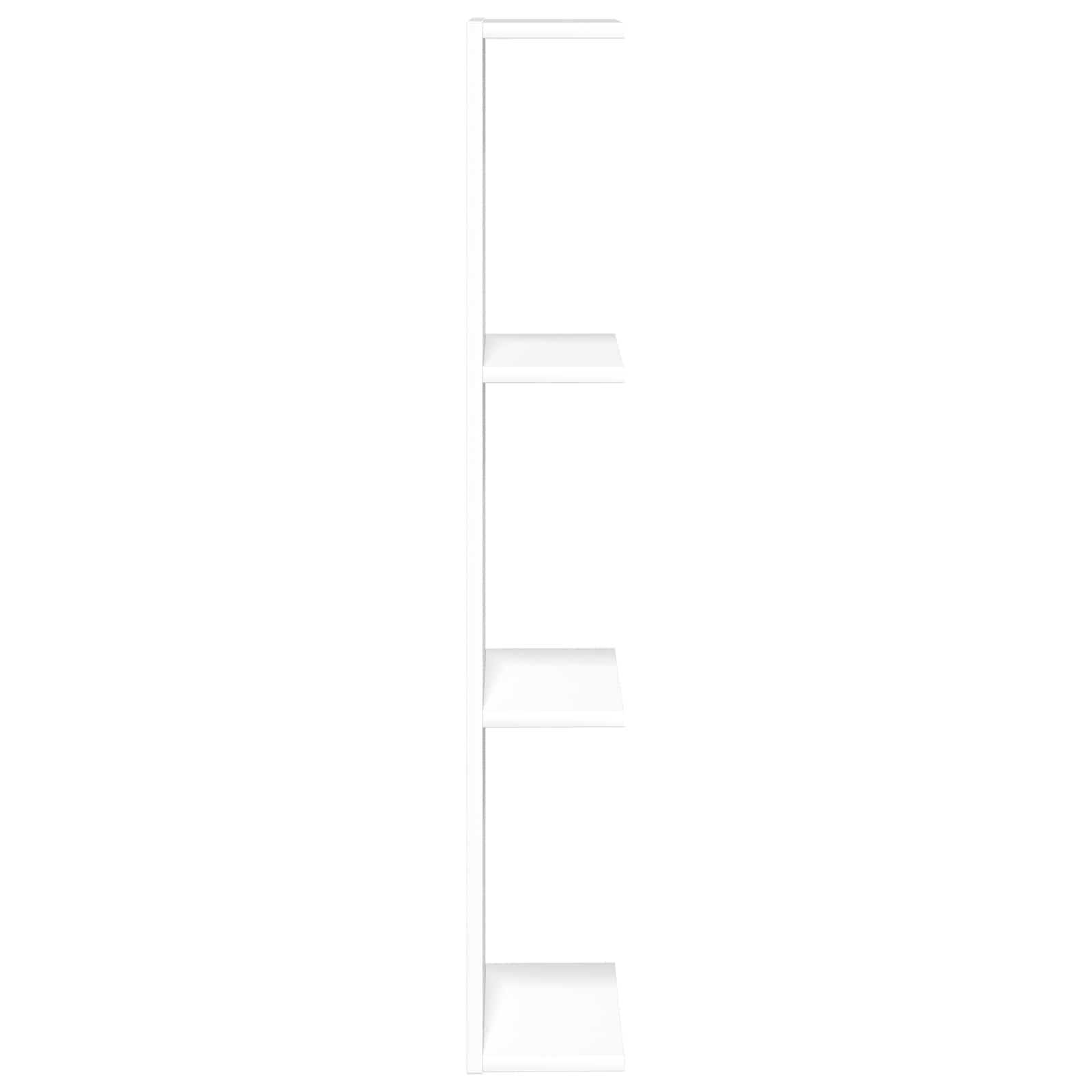 vidaXL Półka ścienna 2 pcs Biały 22 x 15 x 100 cm Drewno inżynieryjne