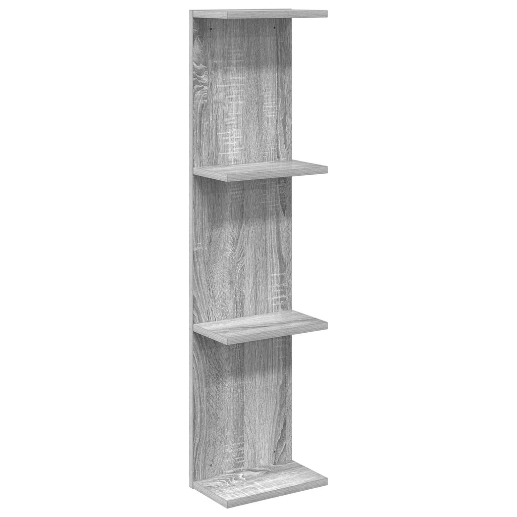 vidaXL Półka ścienna Szary Sonoma 22 x 15 x 100 cm Drewno inżynieryjne