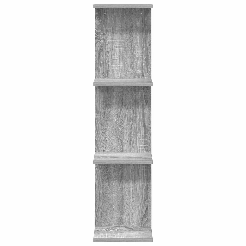 vidaXL Półka ścienna 2 pcs Szary Sonoma 22 x 15 x 100 cm