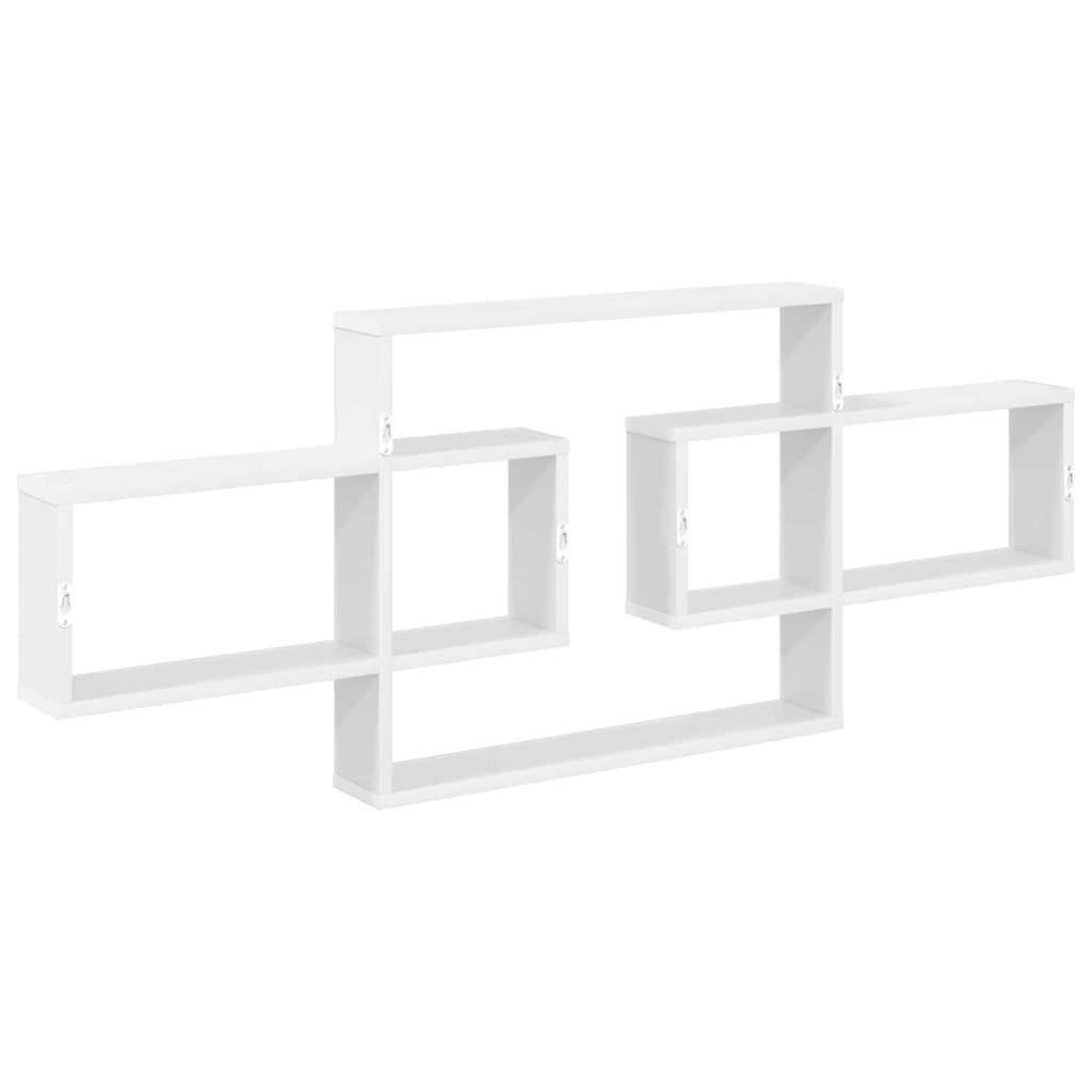 vidaXL Półka ścienna Biały 130 x 10 x 50 cm Drewno inżynieryjne