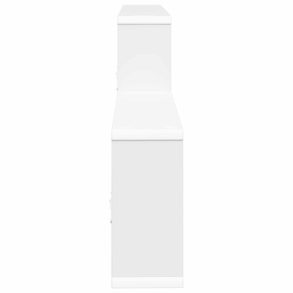vidaXL Półka ścienna Biały 130 x 10 x 50 cm Drewno inżynieryjne