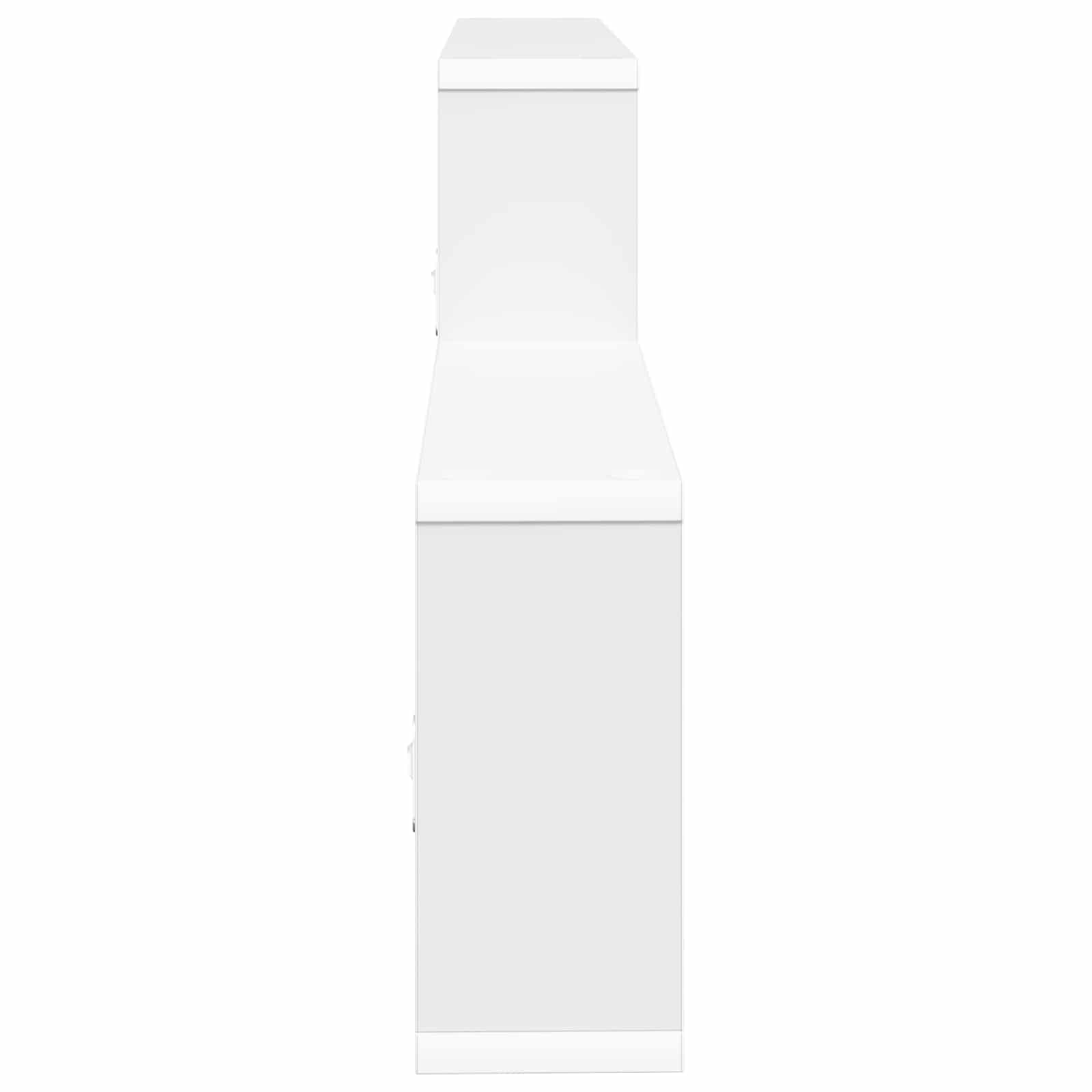 vidaXL Półka ścienna Biały 130 x 10 x 50 cm Drewno inżynieryjne