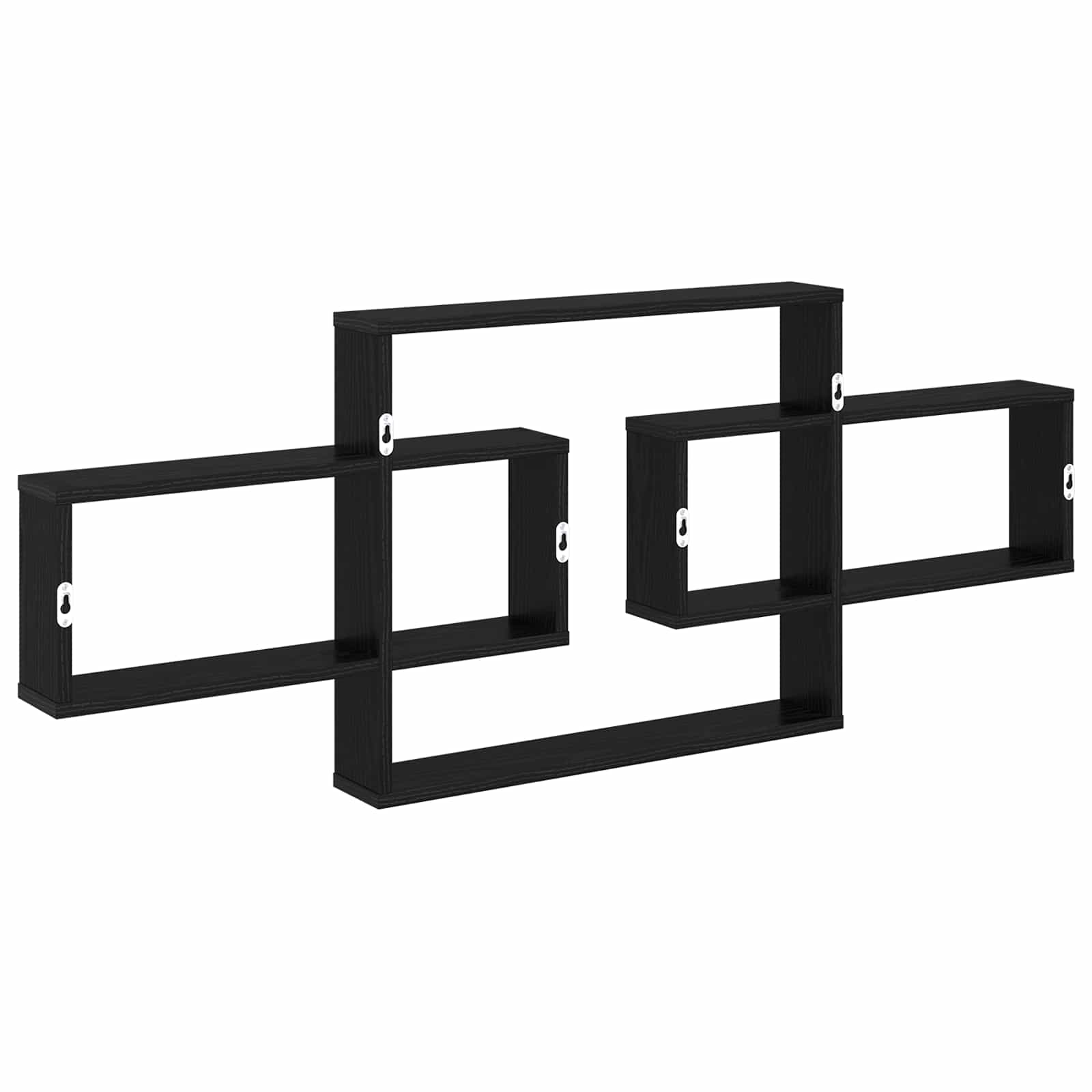 vidaXL Półka ścienna Czarny dąb 130 x 10 x 50 cm Drewno inżynieryjne