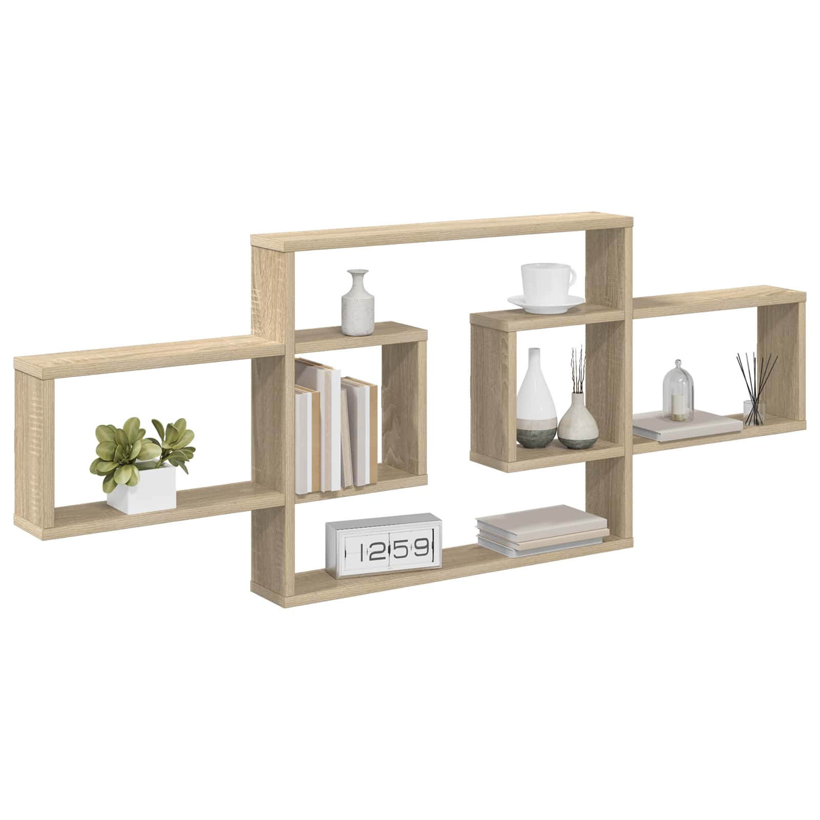 vidaXL Półka ścienna dąb Sonoma 130 x 10 x 50 cm Drewno inżynieryjne