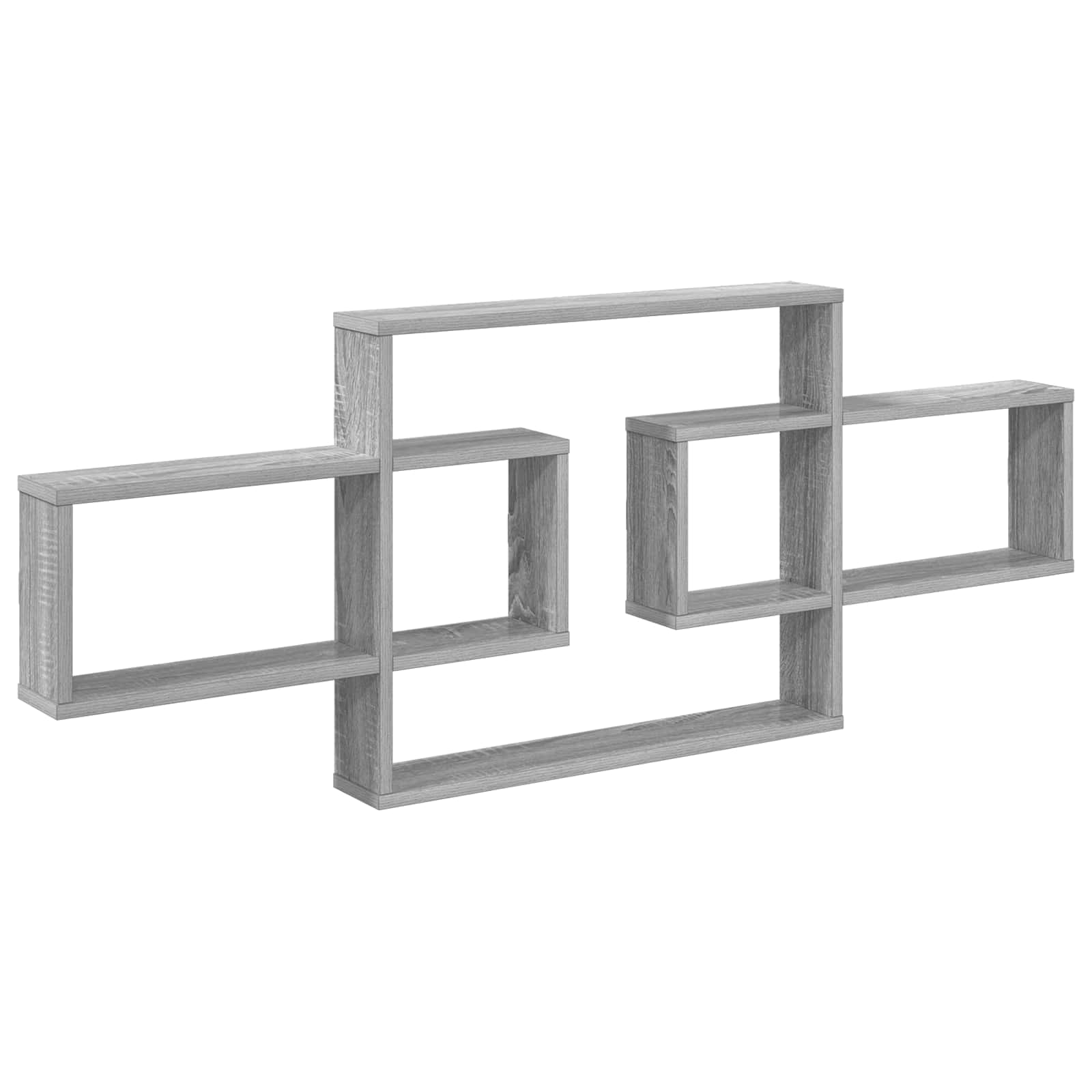 vidaXL Półka ścienna Szary Sonoma 130 x 10 x 50 cm Drewno inżynieryjne