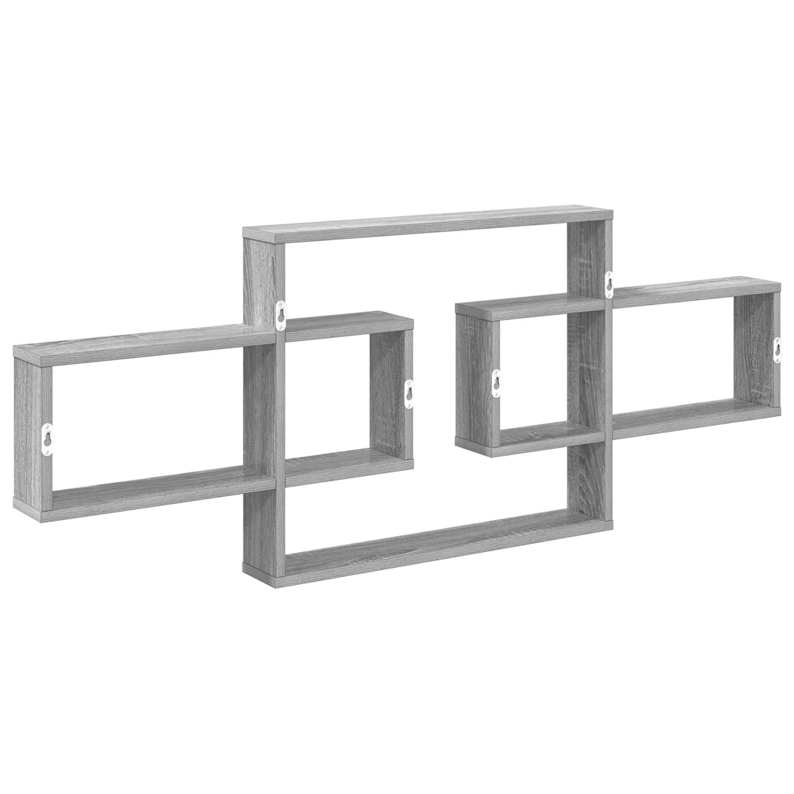 vidaXL Półka ścienna Szary Sonoma 130 x 10 x 50 cm Drewno inżynieryjne