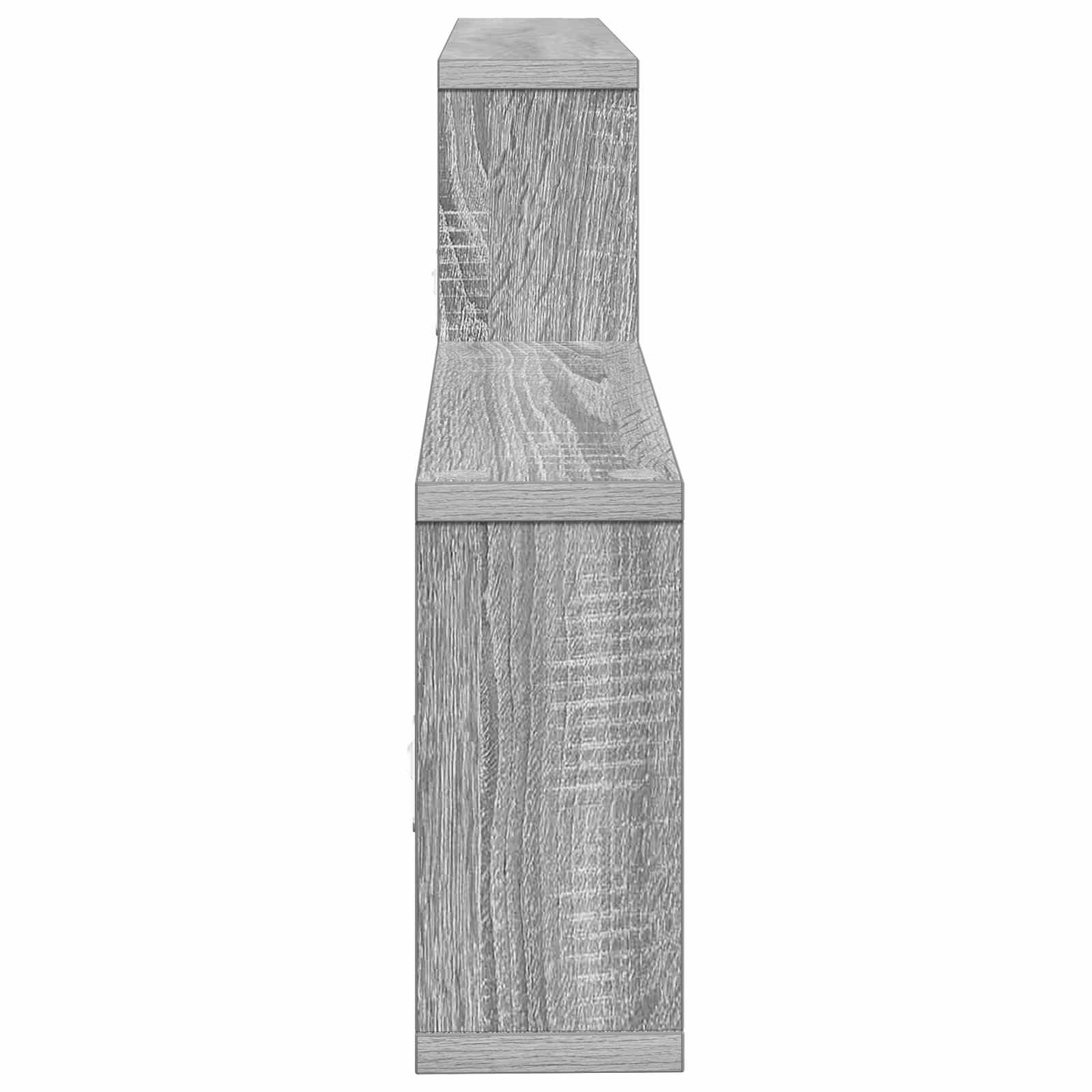 vidaXL Półka ścienna Szary Sonoma 130 x 10 x 50 cm Drewno inżynieryjne
