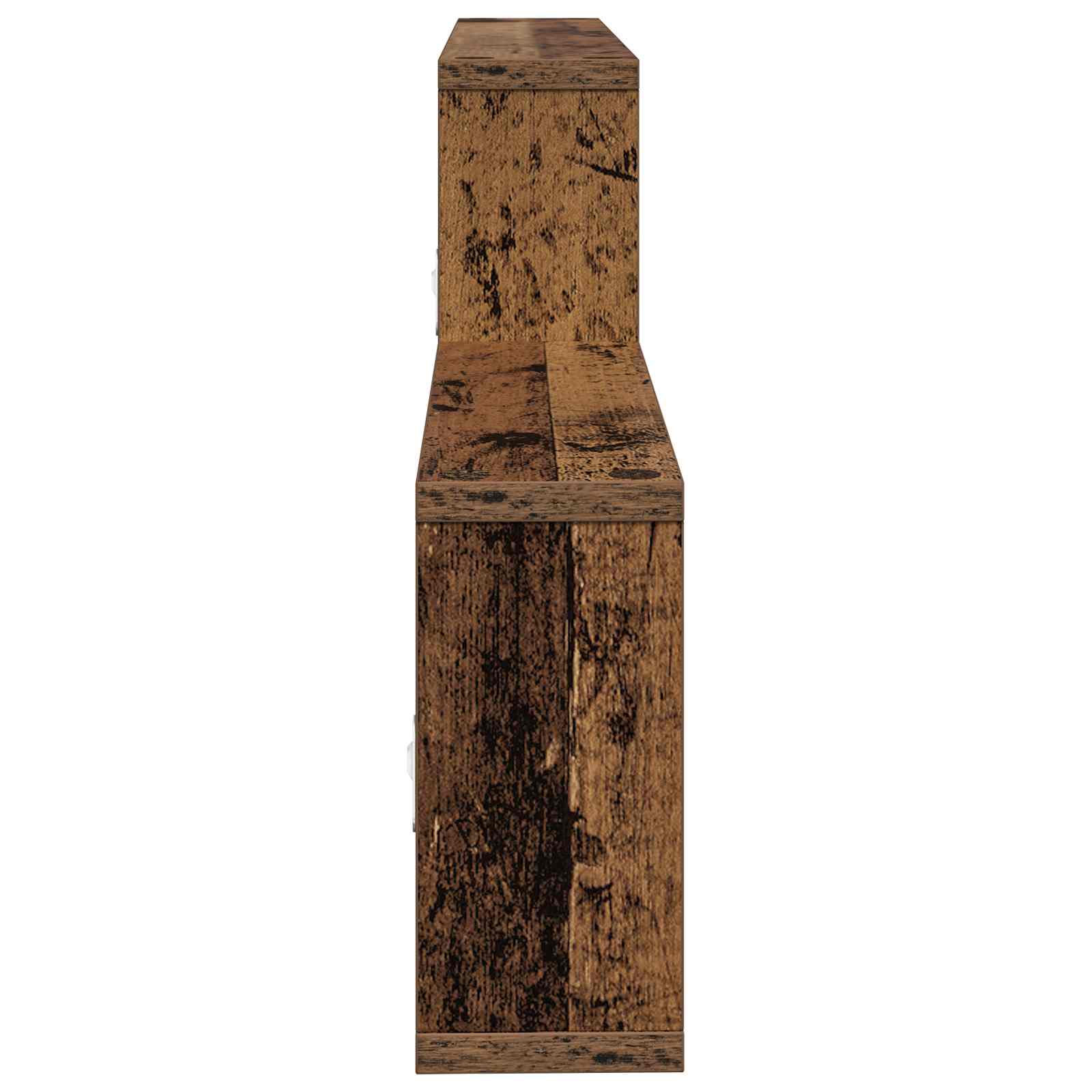vidaXL Półka ścienna Stare drewno 130 x 10 x 50 cm Drewno inżynieryjne