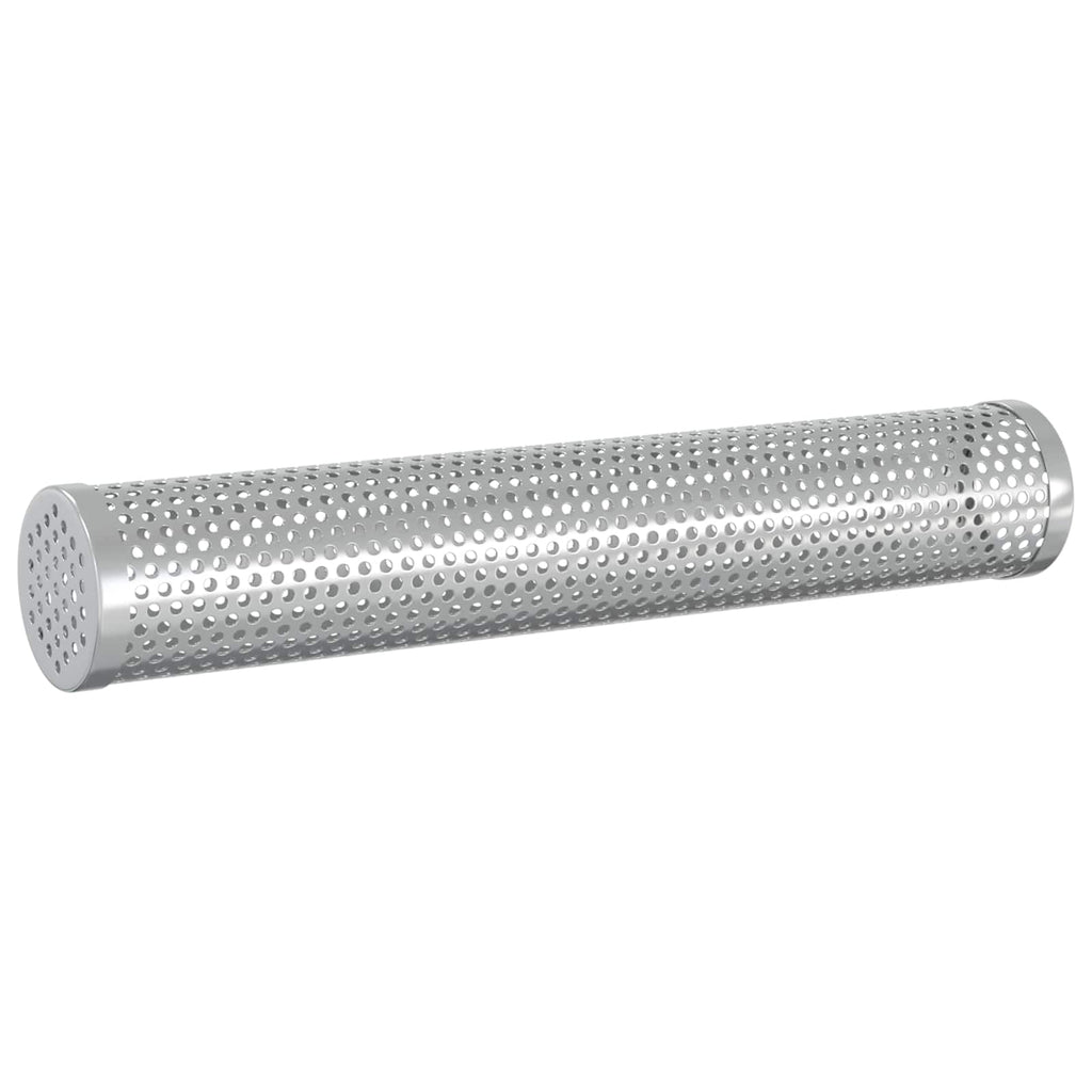 vidaxl Rura do wędzenia 2 szt. Ø 5 x 30 cm Stal nierdzewna 304 srebrny