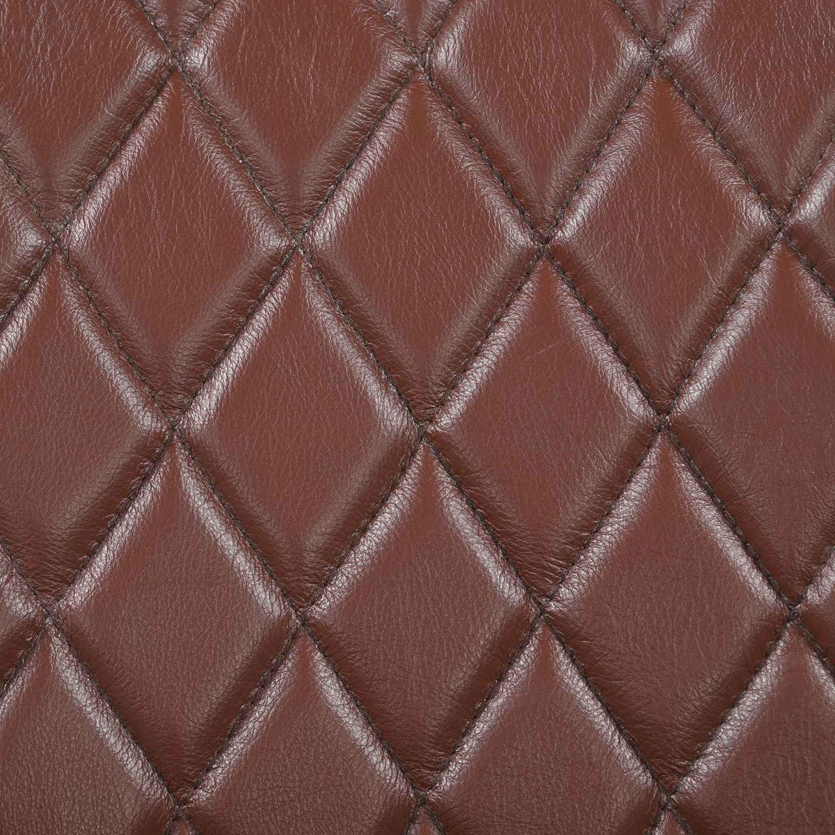 vidaXL ławka 40 x 30 x 45 cm Prawdziwa skóra Brązowy diament