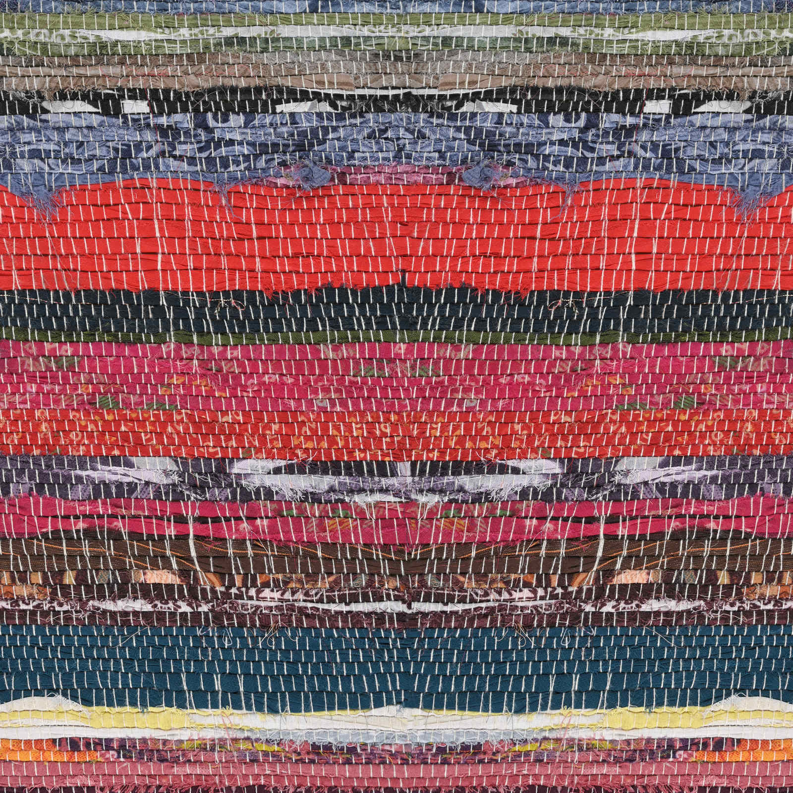 vidaXL ławka 40 x 30 x 45 cm Prawdziwa skóra Wielokolorowe