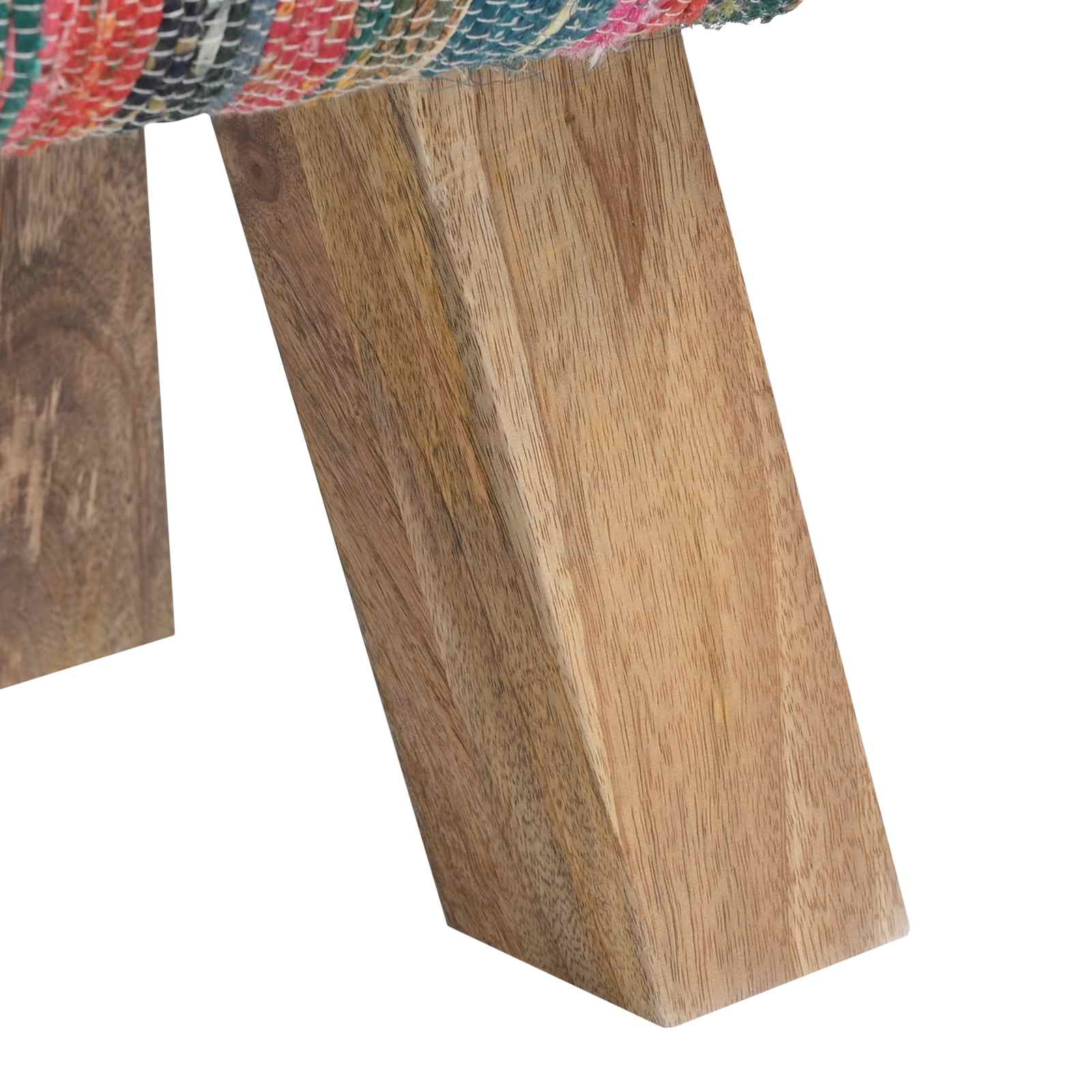 vidaXL ławka 110 x 30 x 45 cm Prawdziwa skóra Wielokolorowe
