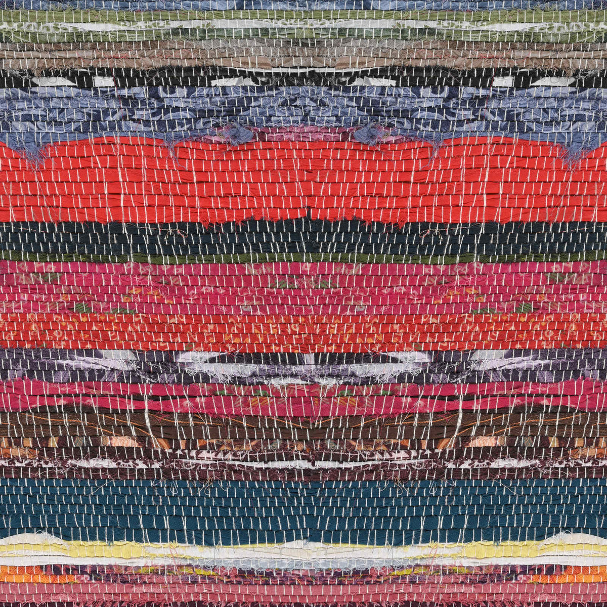 vidaXL ławka 110 x 30 x 45 cm Prawdziwa skóra Wielokolorowe