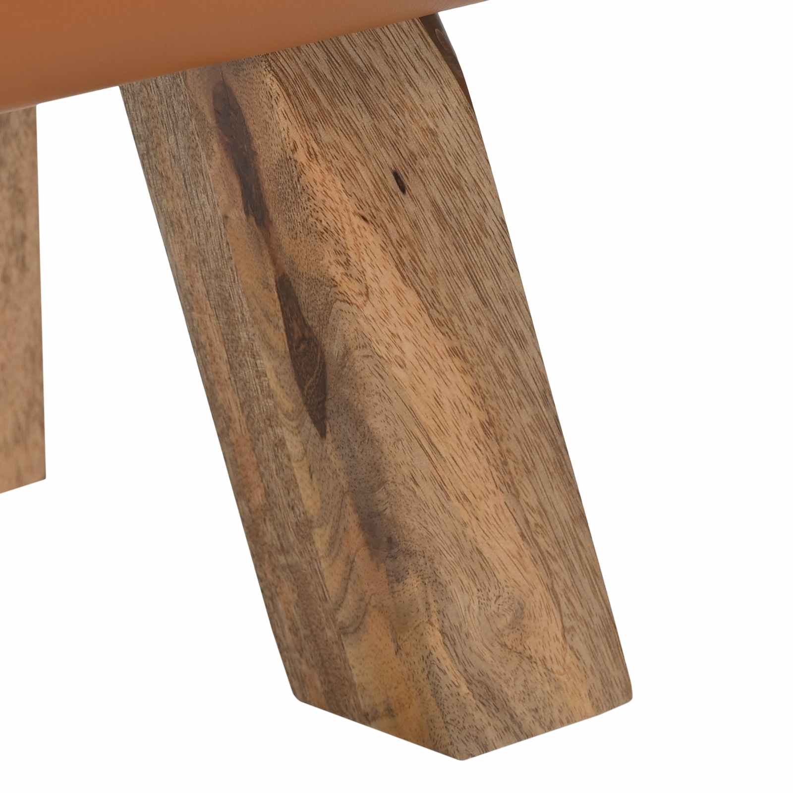vidaXL ławka brązowy 110 x 30 x 45 cm Prawdziwa skóra