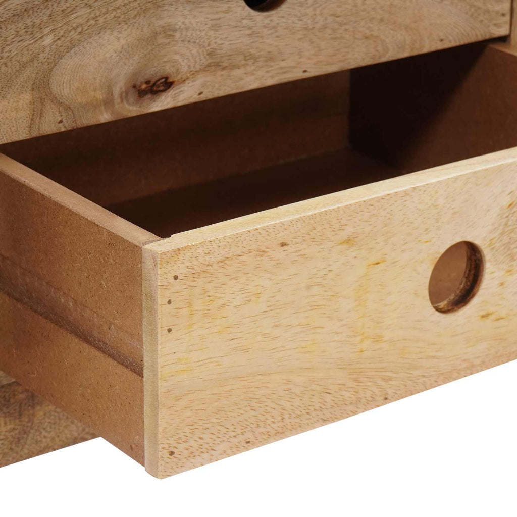 vidaXL ławka 110 x 30 x 45 cm Prawdziwa skóra Ciemny brąz