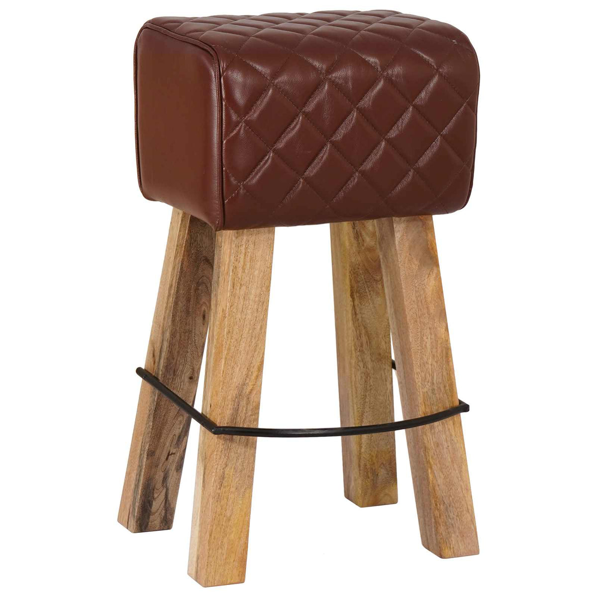 vidaXL Stołek barowy 2 szt. Brązowy diament 44 x 33 x 74 cm