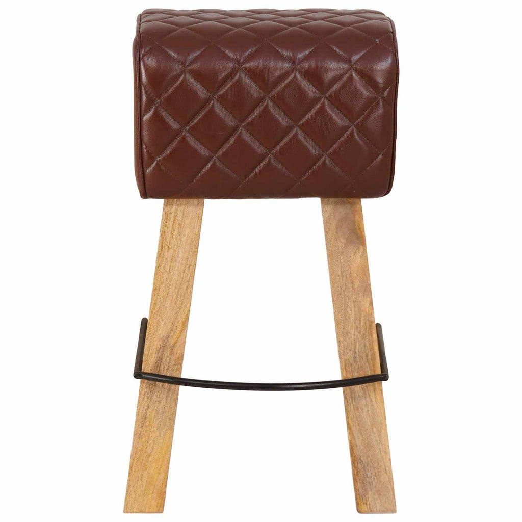 vidaXL Stołek barowy 2 szt. Brązowy diament 44 x 33 x 74 cm