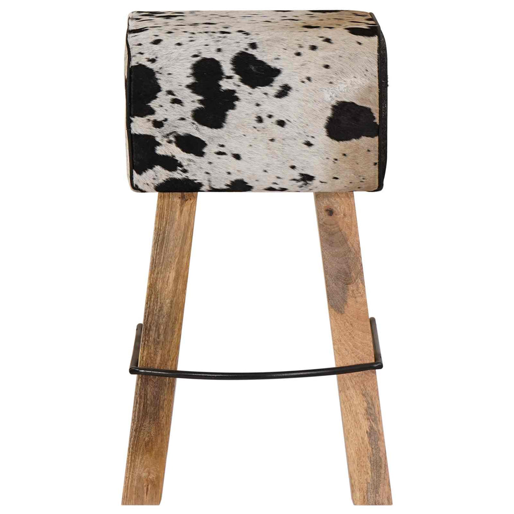 vidaXL Stołek barowy 2 szt. Czarny i Biały 44 x 33 x 74 cm