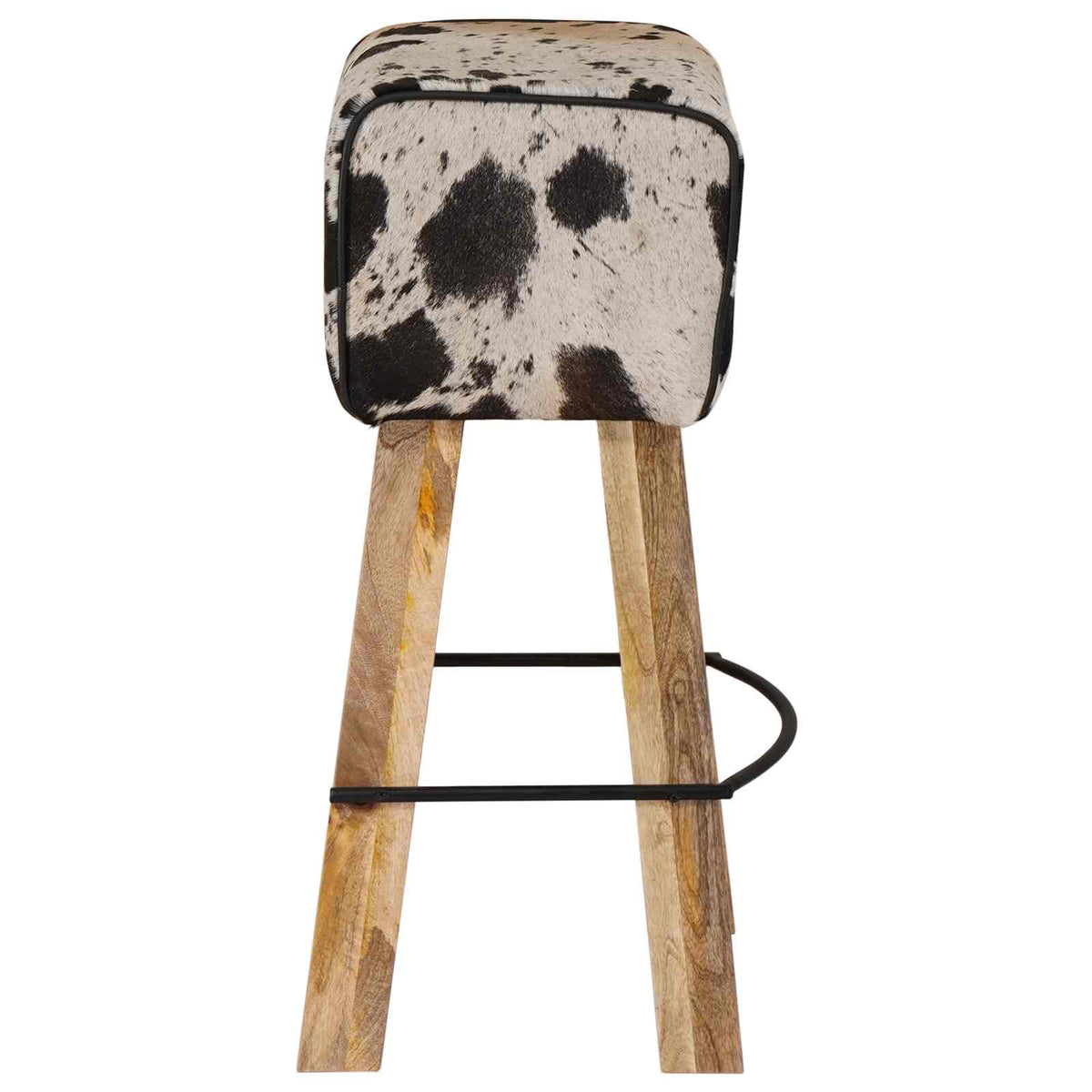 vidaXL Stołek barowy 2 szt. Czarny i Biały 44 x 33 x 74 cm