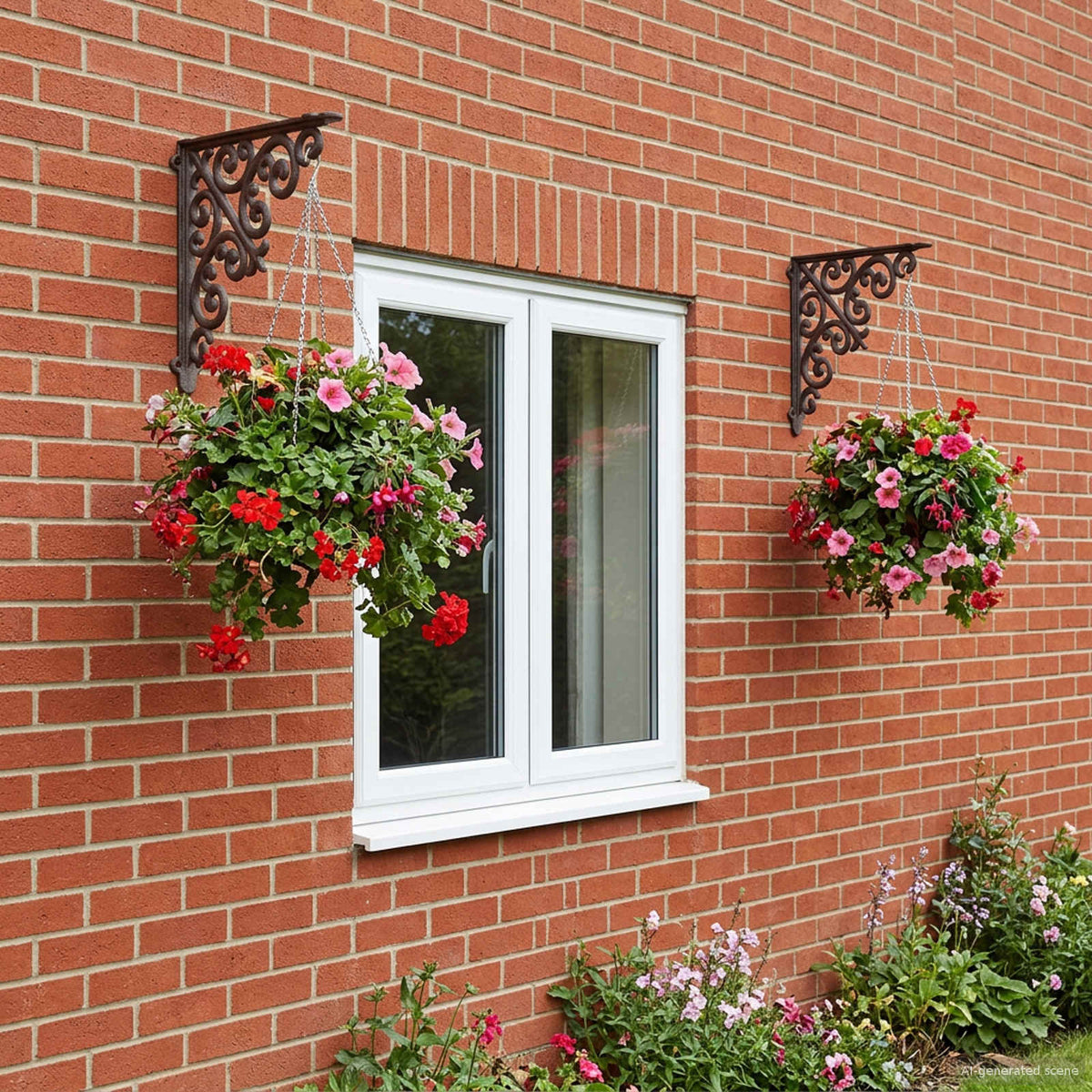 vidaXL Kątowniki do półek ściennych 12 szt. Czarny 24 x 24 x 3,5 cm