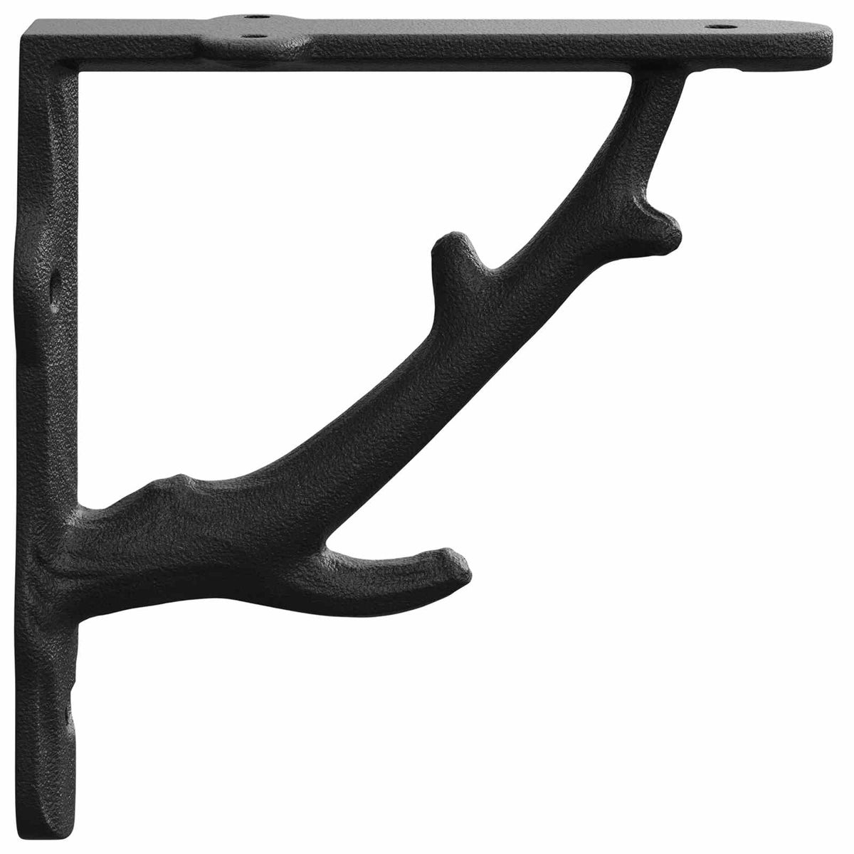 vidaXL Wsporniki do półek ściennych 12 szt. Czarny 14 x 14 x 4 cm Stal