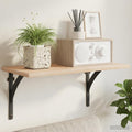 vidaXL Kątowniki do półek ściennych 12 szt. Czarny