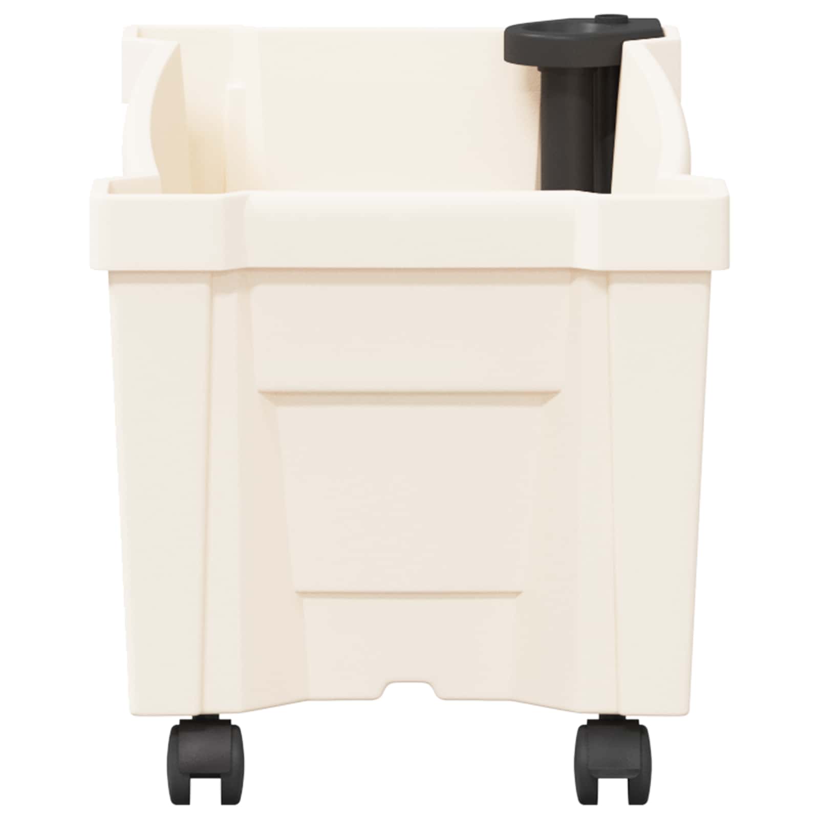 vidaXL Donica Calypso z kółkami Biały 79 x 35 x 33 cm PP