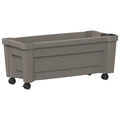 vidaXL Donica Calypso z kółkami Szary 79 x 35 x 33 cm PP