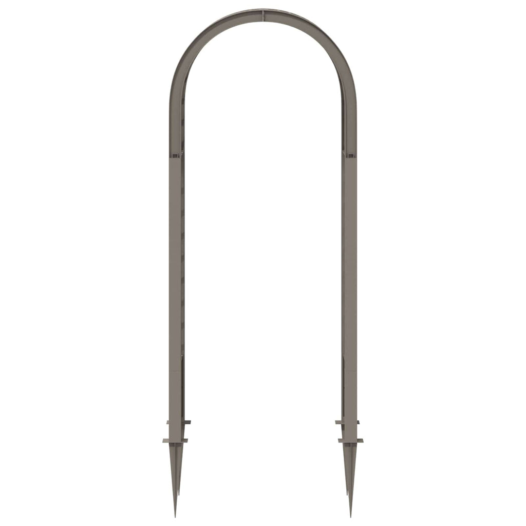 vidaXL Różany łuk z kolcami Szary 97 x 43 x 218 cm PP