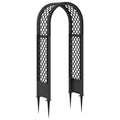 vidaXL Różany łuk z kolcami antracytowy 97 x 43 x 218 cm PP
