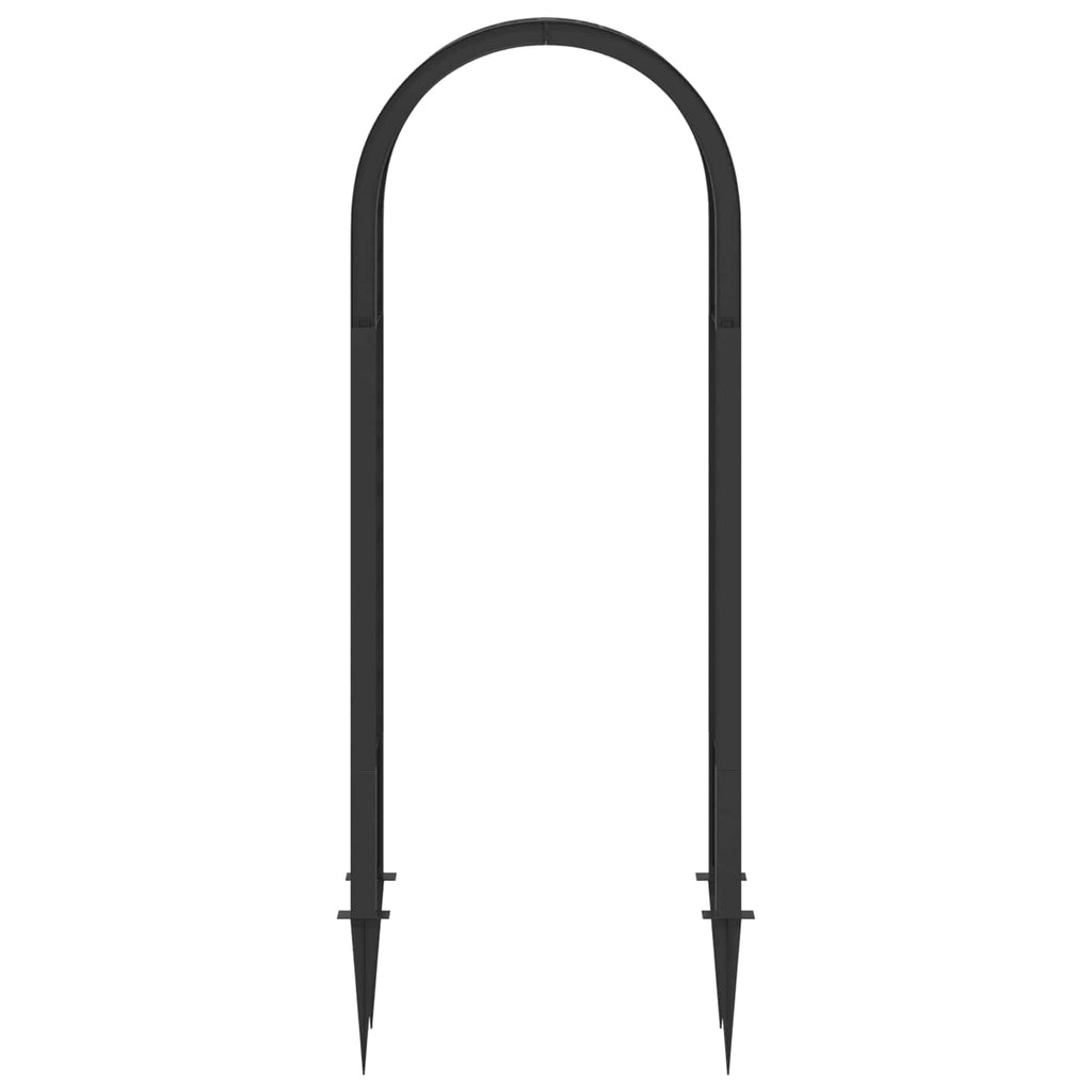 vidaXL Różany łuk z kolcami antracytowy 97 x 43 x 218 cm PP