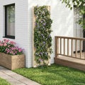 vidaXL Trellis z gwoździem Biały 43 x 6 x 165 cm PP
