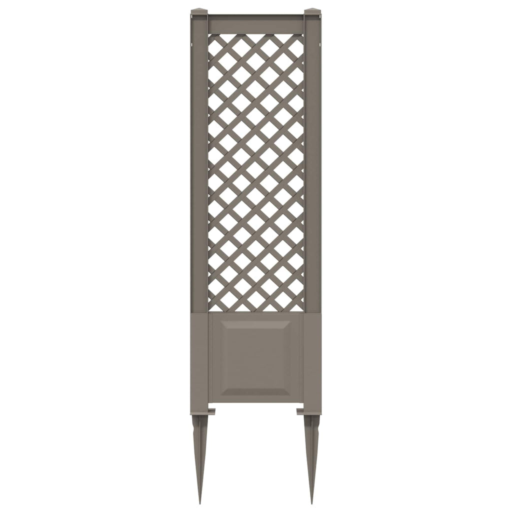 vidaXL Trellis z gwoździem Szary 43 x 6 x 165 cm PP