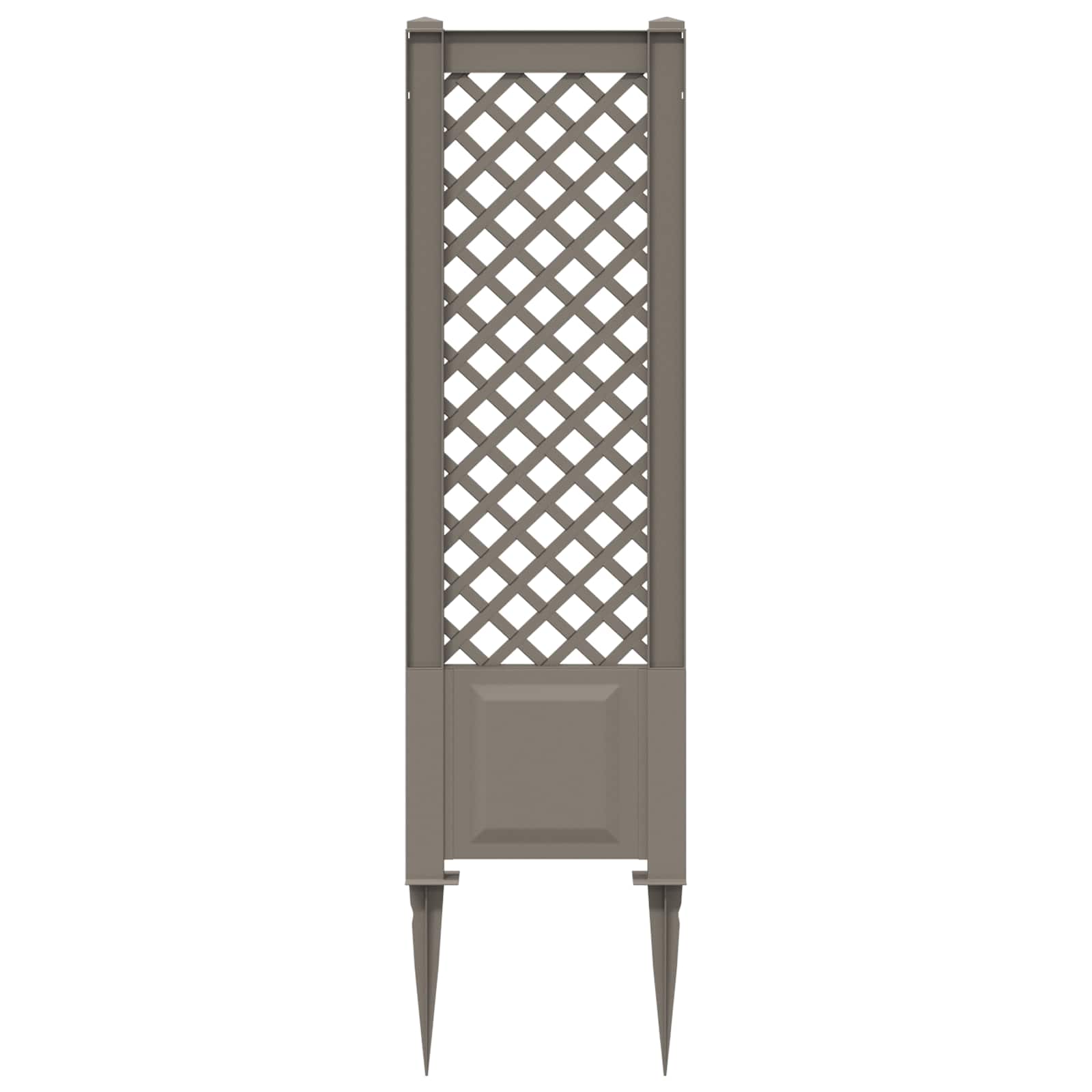 vidaXL Trellis z gwoździem Szary 43 x 6 x 165 cm PP