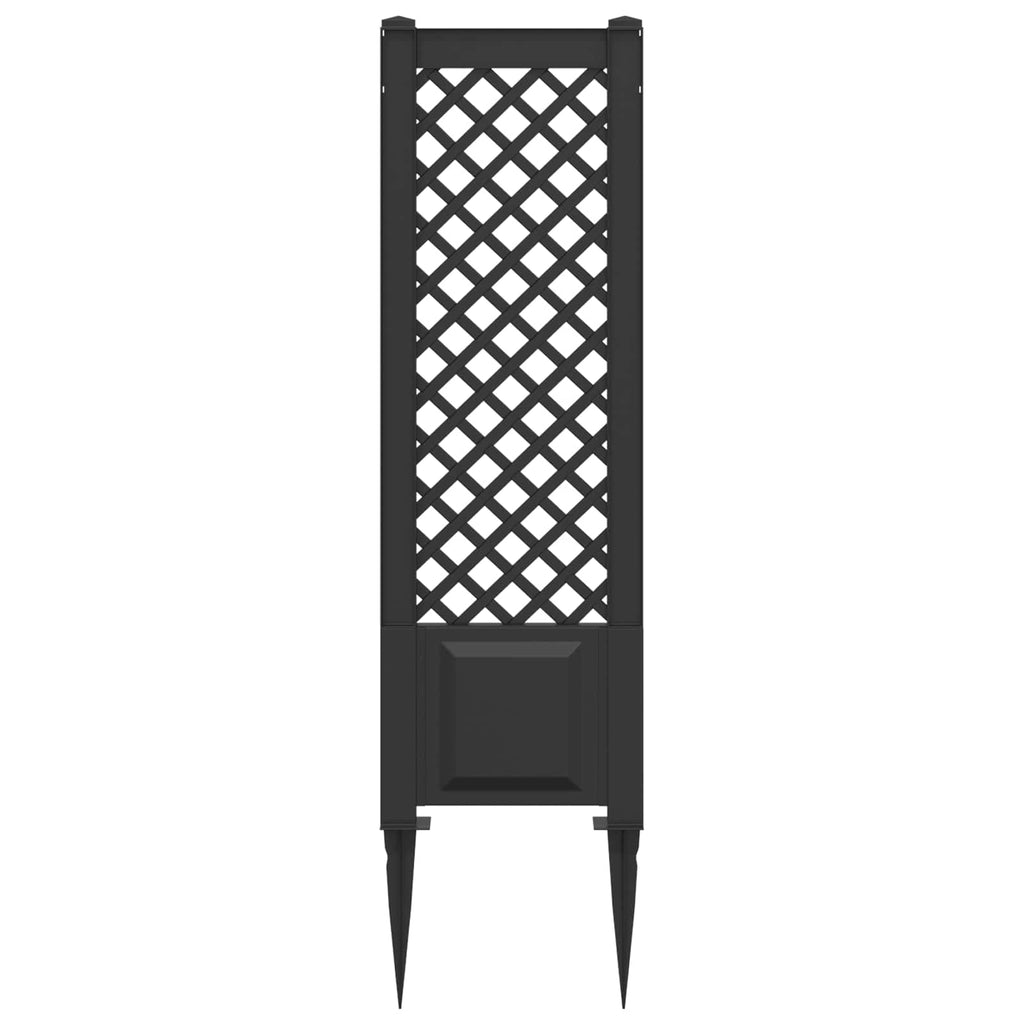 vidaXL Trellis z gwoździem antracytowy 43 x 6 x 165 cm PP