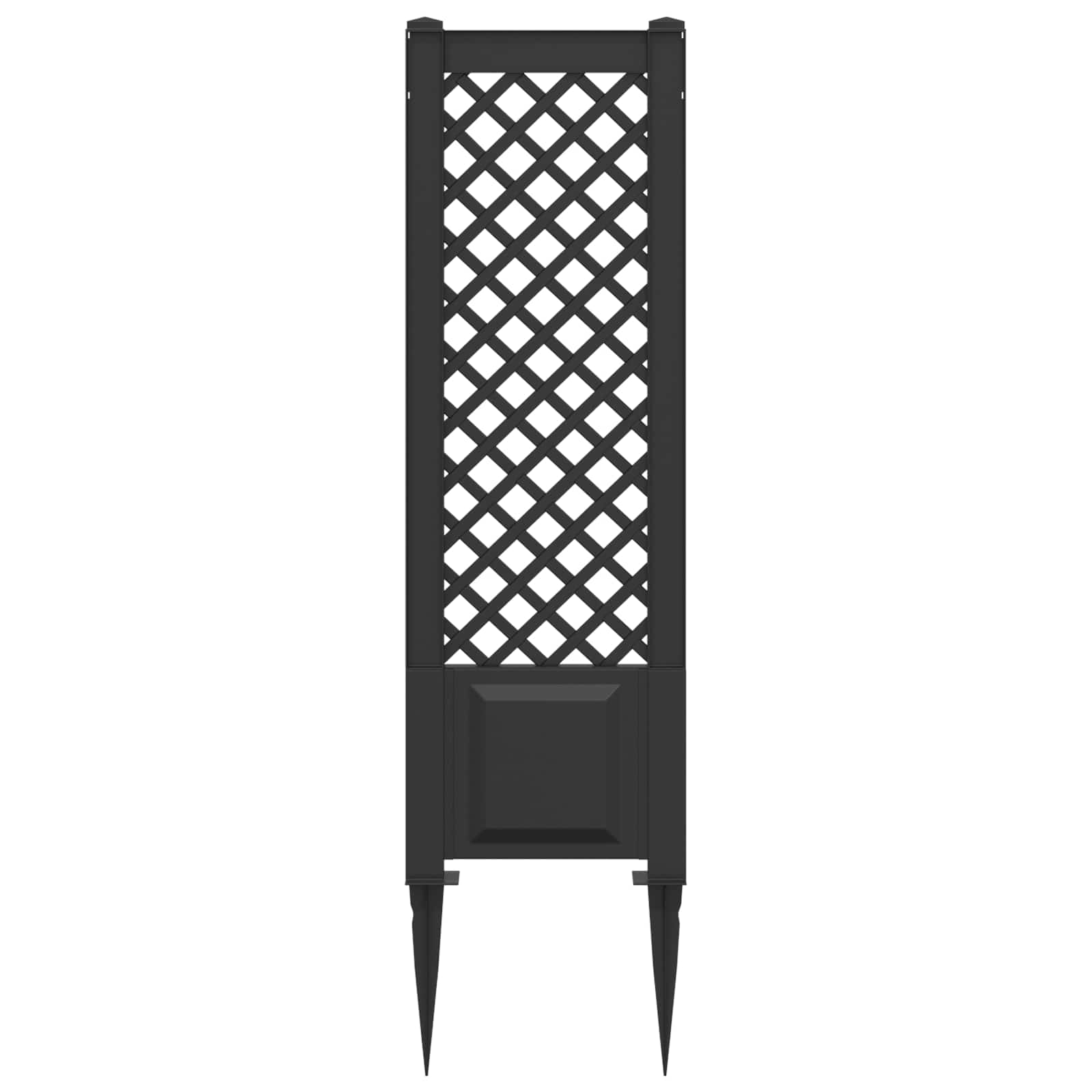 vidaXL Trellis z gwoździem antracytowy 43 x 6 x 165 cm PP