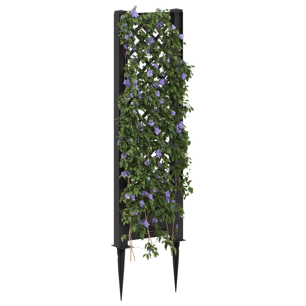 vidaXL Trellis z gwoździem antracytowy 43 x 6 x 165 cm PP