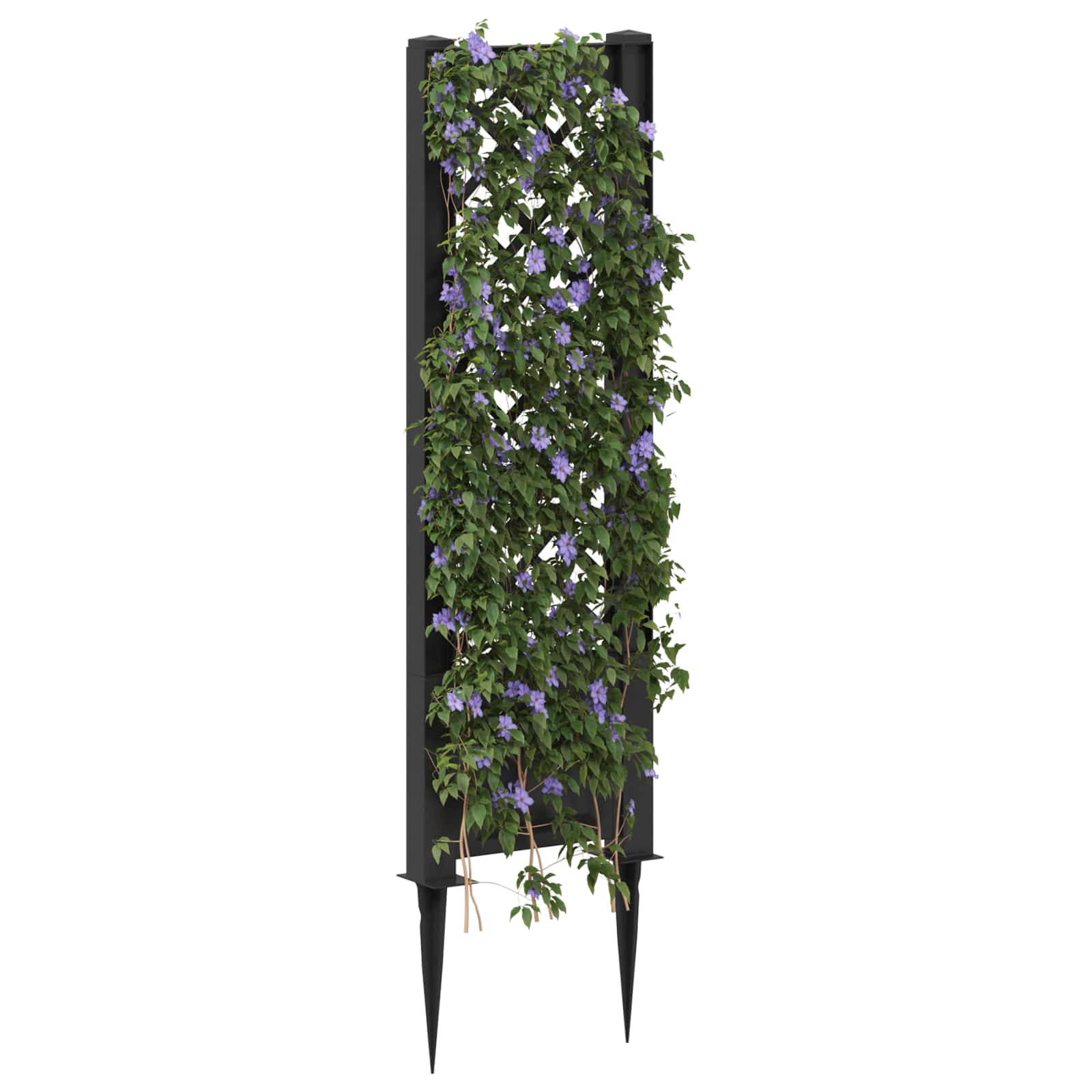 vidaXL Trellis z gwoździem antracytowy 43 x 6 x 165 cm PP