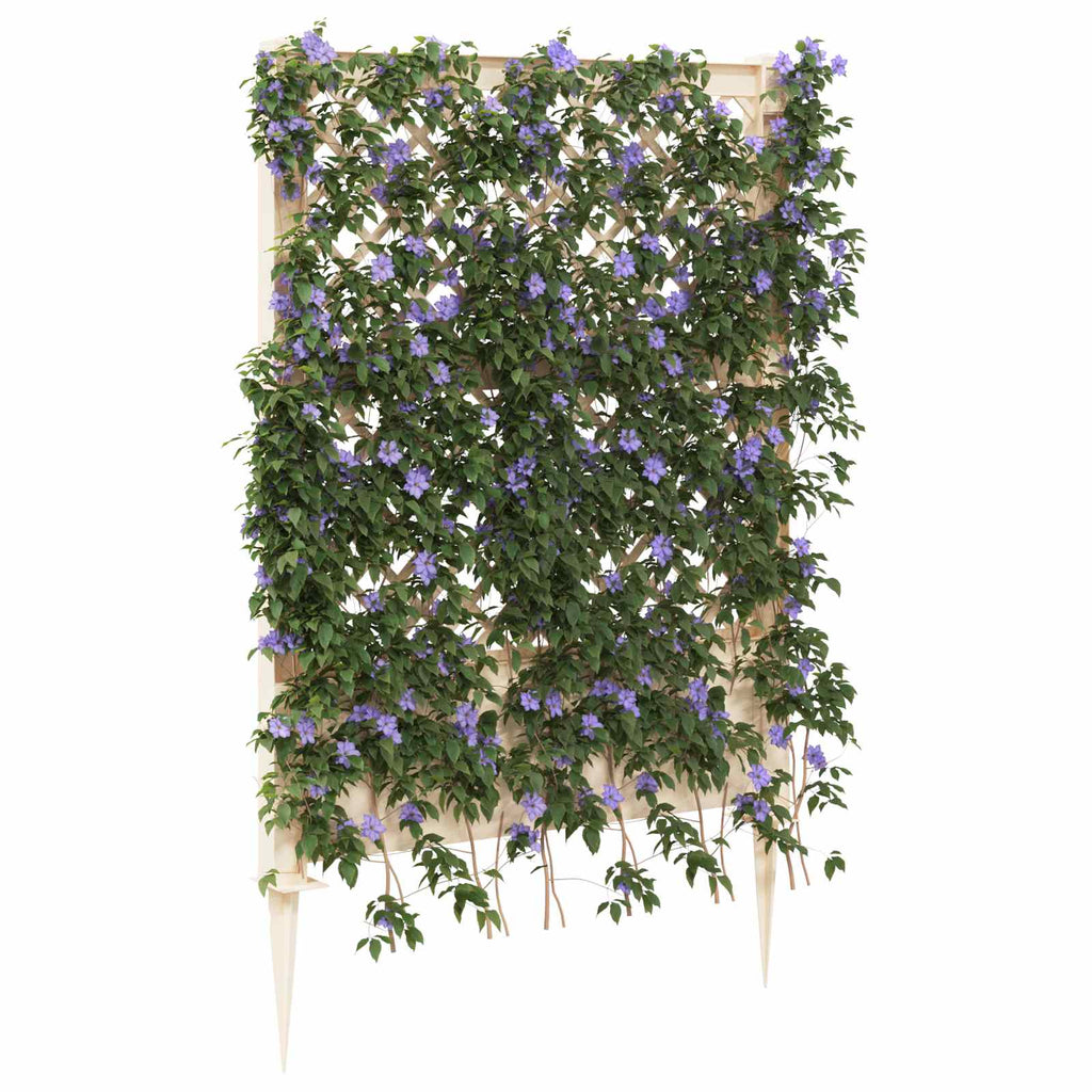 vidaXL Trellis z gwoździem Biały 99 x 6 x 165 cm PP